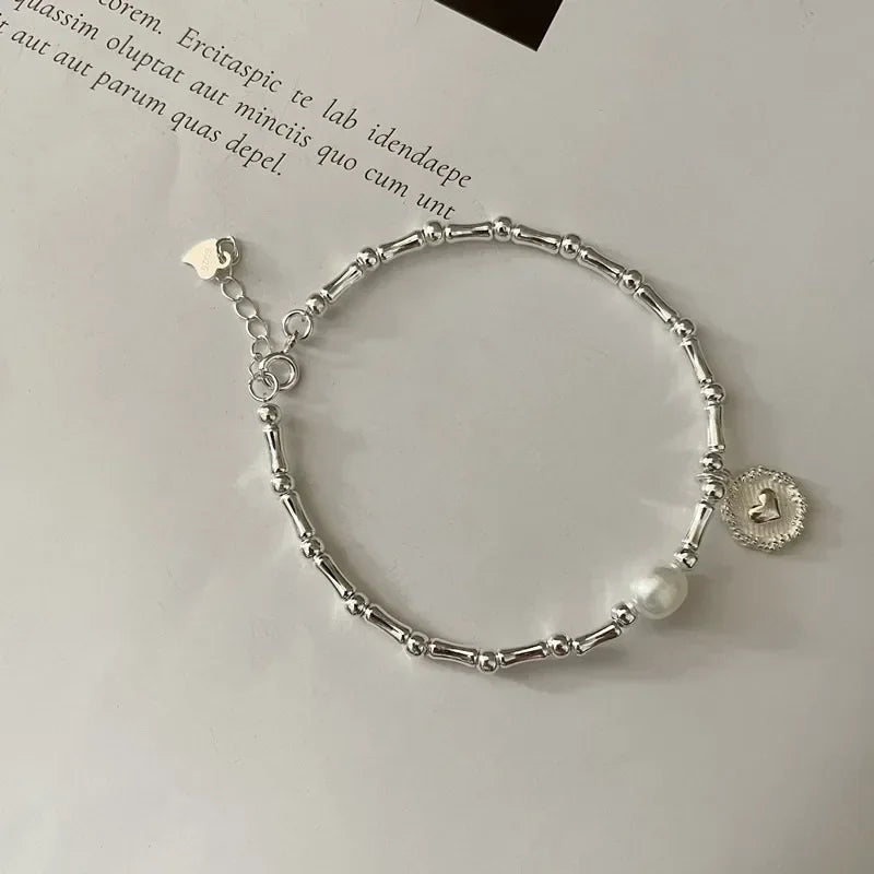 Pulseira de prata esterlina 925 - LUXO