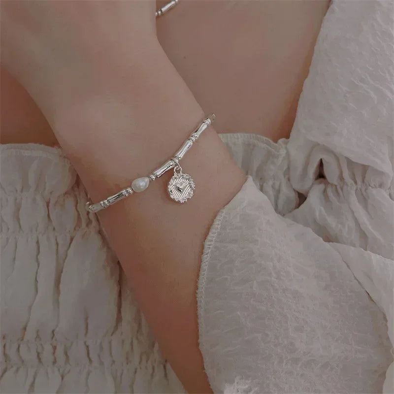 Pulseira de prata esterlina 925 - LUXO