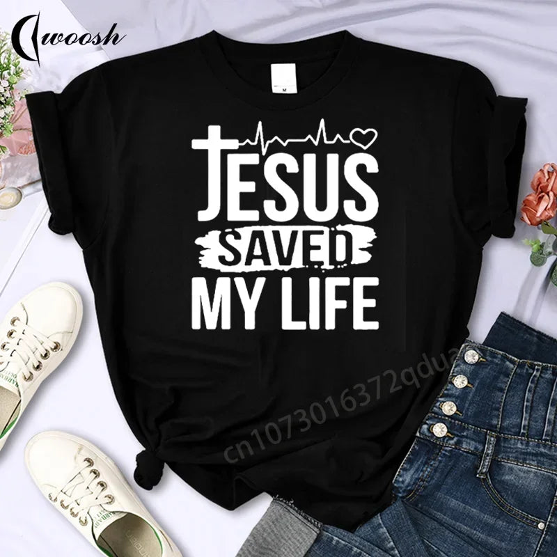 Camiseta "Jesus salve minha vida"