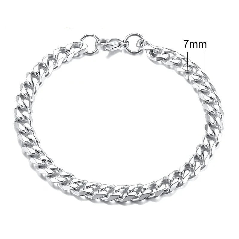 Pulseira UNISSEX CRUCIO - Aço inoxidável 316L - LUXO Clássica