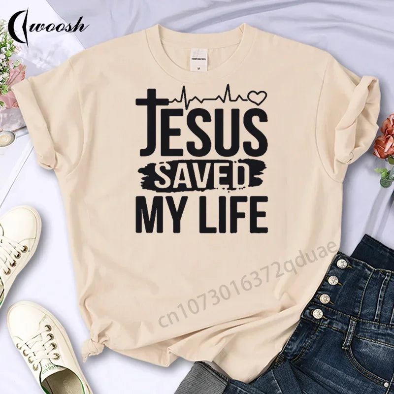 Camiseta "Jesus salve minha vida"