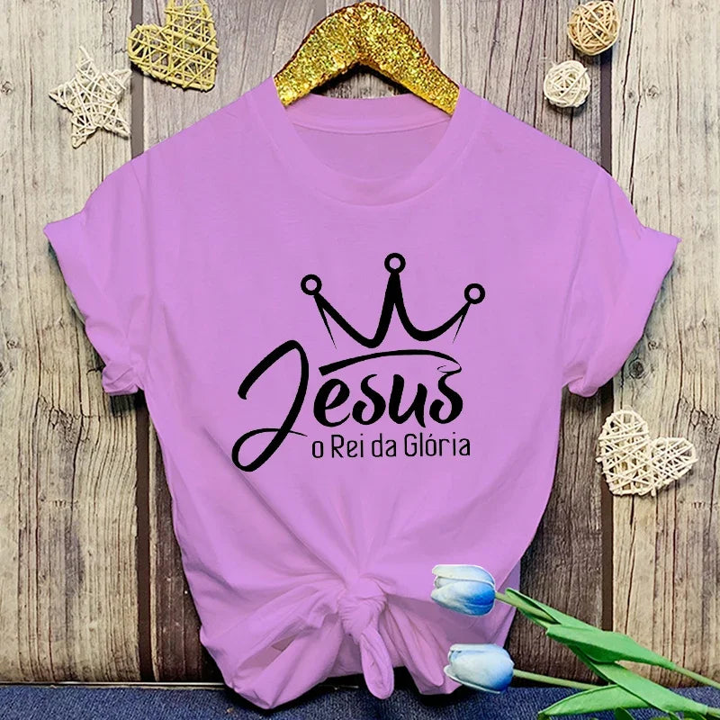 Camisa Jesus O Rei Da Gloria