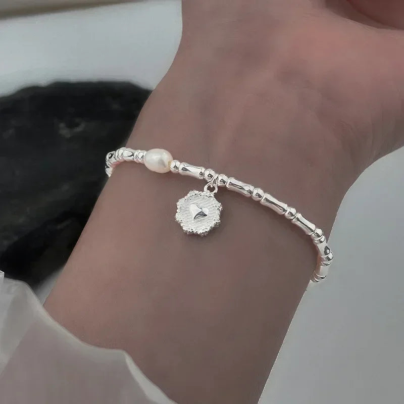 Pulseira de prata esterlina 925 - LUXO