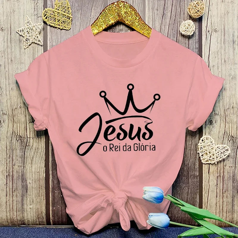 Camisa Jesus O Rei Da Gloria