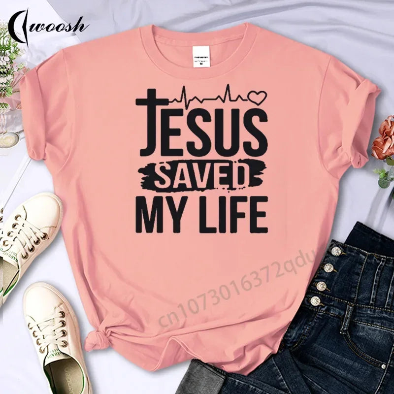 Camiseta "Jesus salve minha vida"