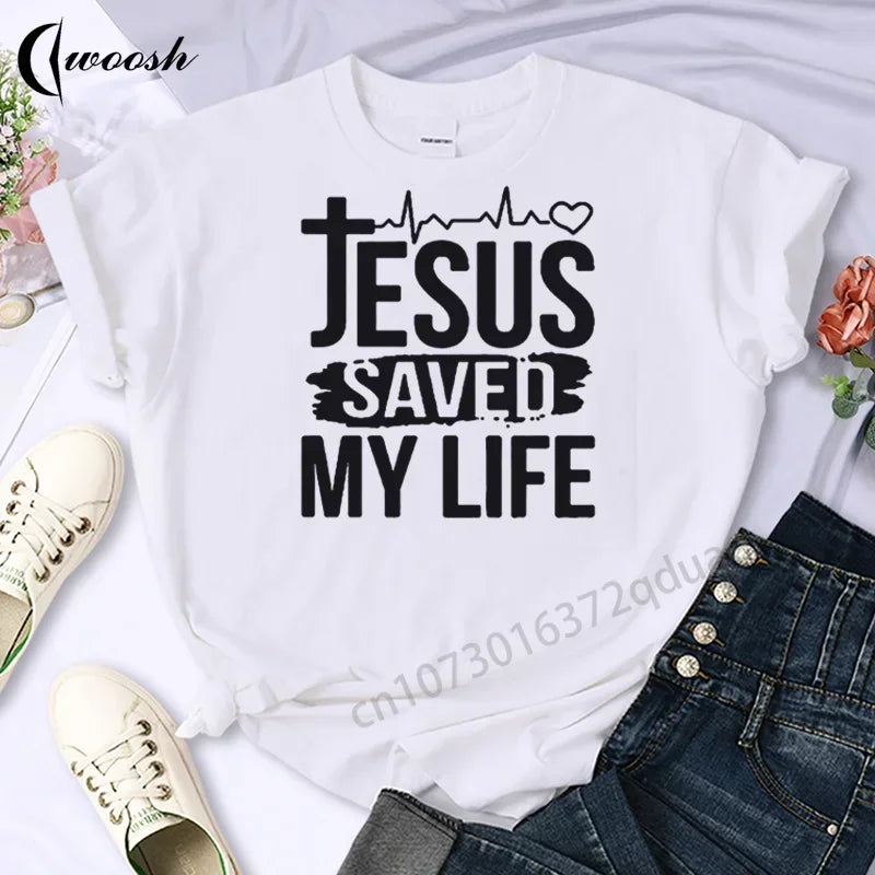 Camiseta "Jesus salve minha vida"