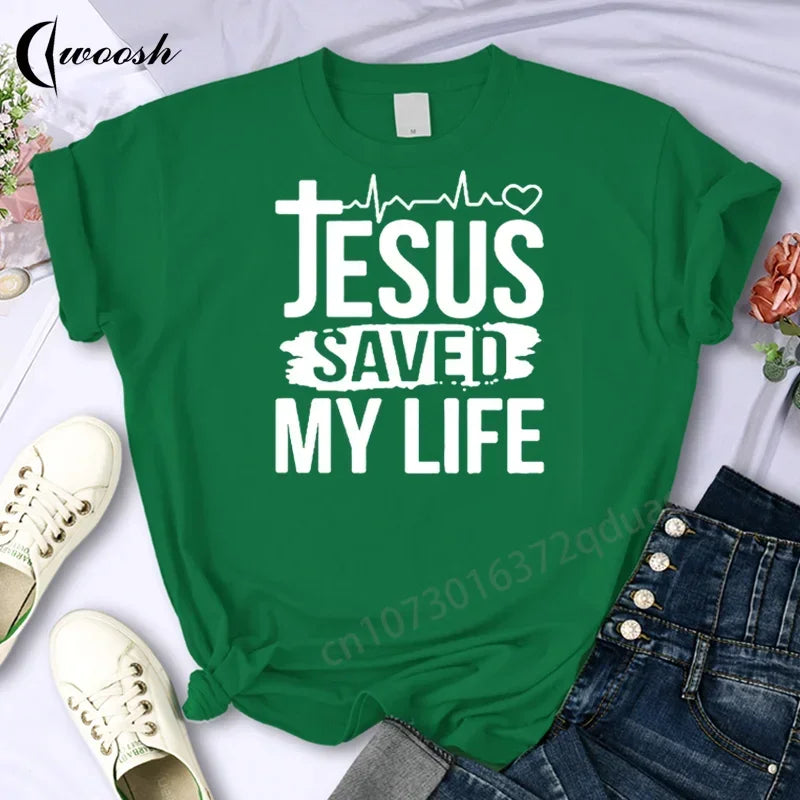 Camiseta "Jesus salve minha vida"